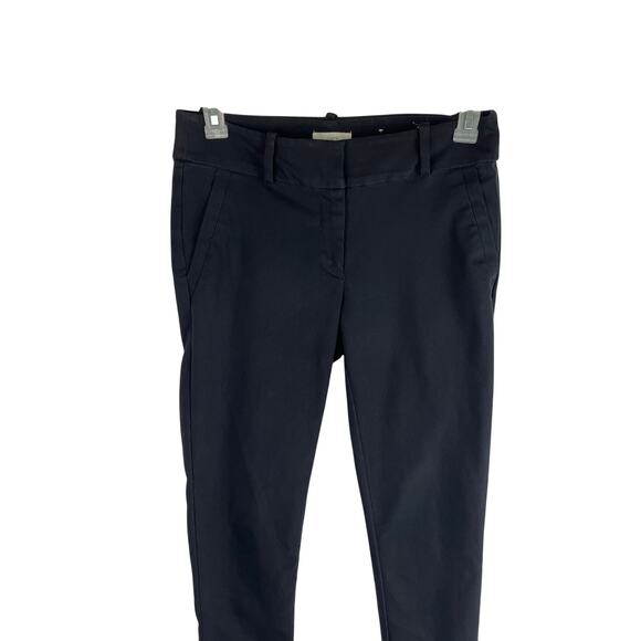 Loft Curvy Skinny Ankle Dress Pants, Black, Size 4 - Picture 2 of 6